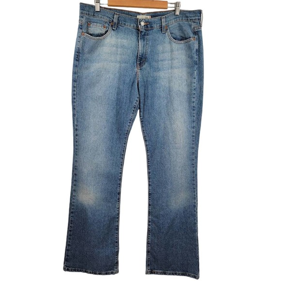 Levi's 515 Bootcut Faded Blue Jeans 14L 38x34 - Picture 1 of 6